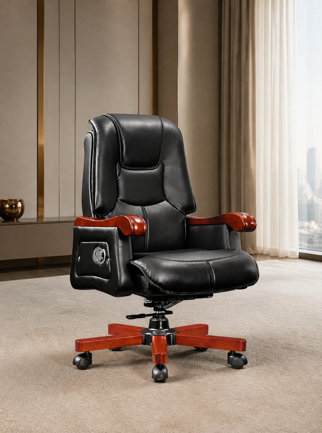 YHSP 9285 Gild traditional leather executive chair, product view 1