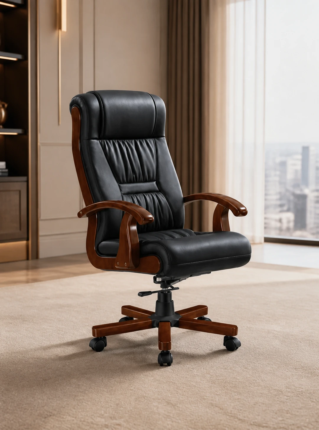 YHSP A01 Cavendish traditional leather executive chair, product view 1