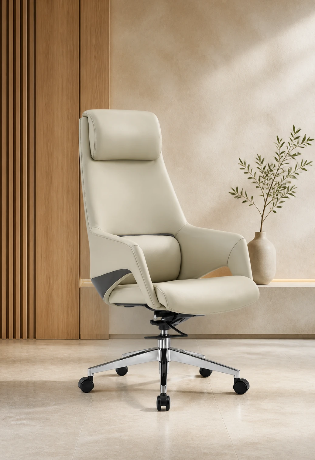 YHSP A108 York modern leather office chair, product view 1
