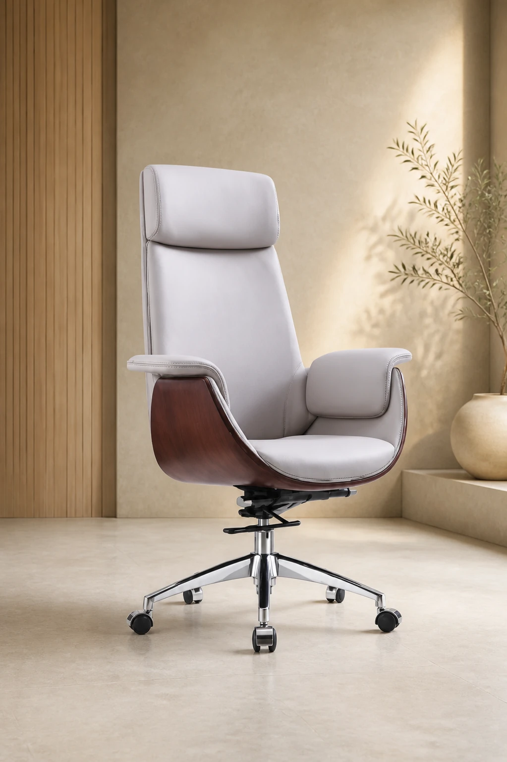 YHSP A238 Ember modern leather office chair, product view 1