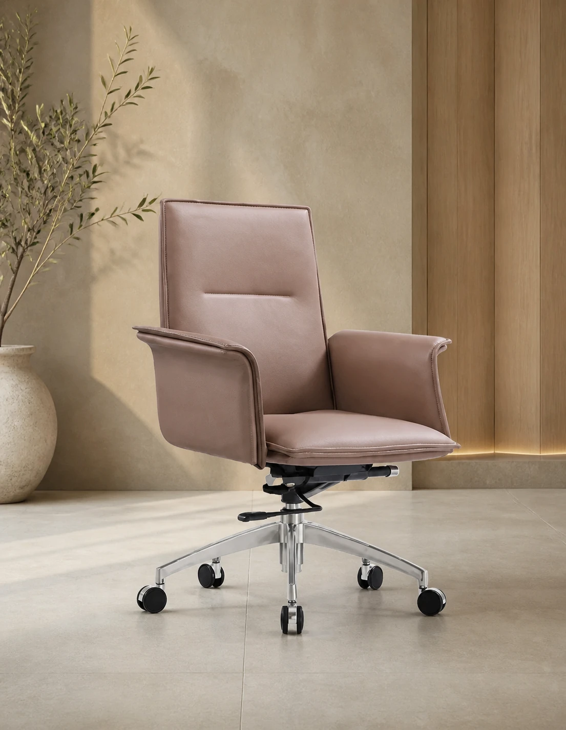 YHSP B389 Langham modern leather office chair, product view 1